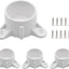 Tapones PVC 3/4pulg para patas mesa soporte varilla blancas 4pzas