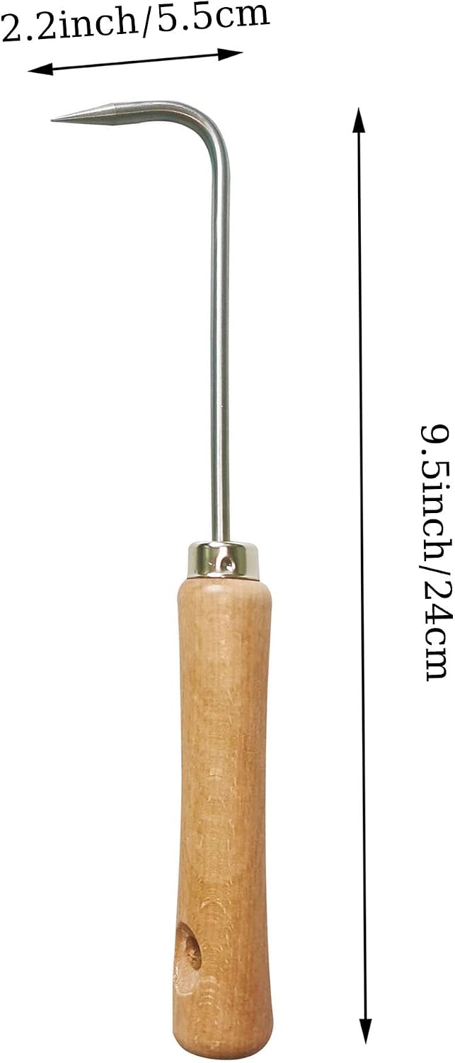 Herramienta deshierbe grietas acero inox forma L
