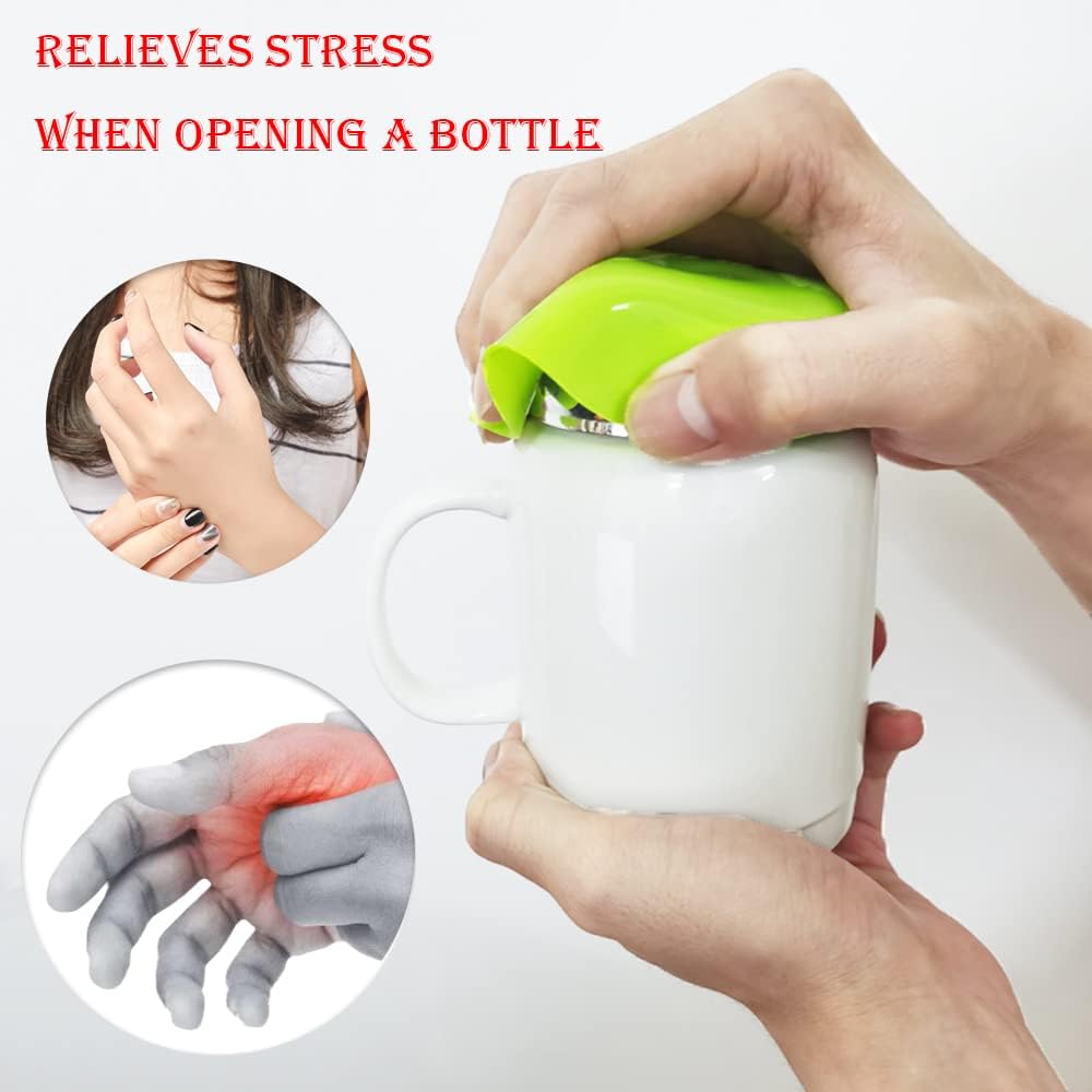 12 Almohadillas goma para botellas y frascos manos débiles