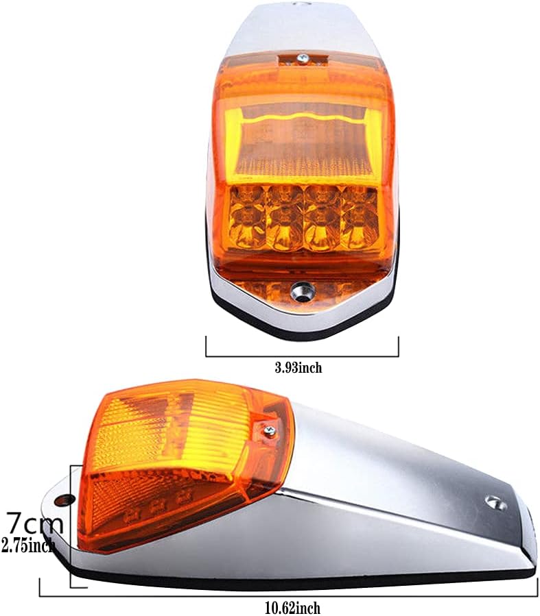 5 Luces Marcadoras Cabina Camión Ámbar Repuesto Peterbilt