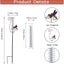 Medidor lluvia libélula metal 7" jardín decoración