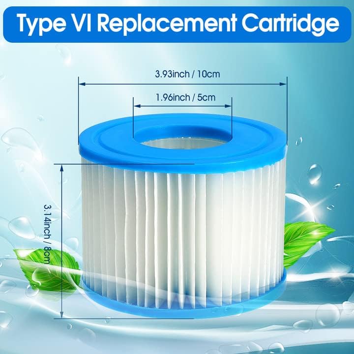 Cartucho filtro hidromasaje tipo VI para spa 4 Uds
