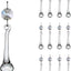 12 Pzas Prismas Cristal Gota Lluvia Candelabro