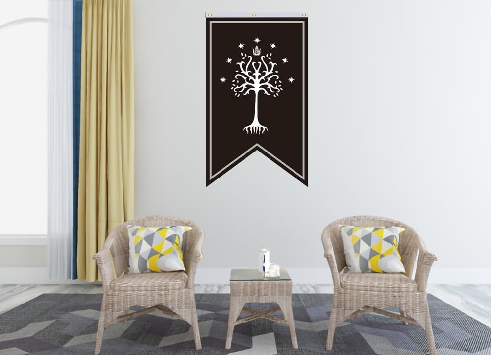 Bandera árbol Gondor 30x50" poliéster decoración
