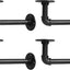 Soportes L de hierro para estantería 7-14pulg pack 4