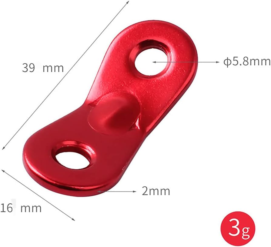 Tensor cuerda aluminio doble agujero camping ajustable