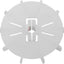 Hoja ventilador motor 5pulg plástico blanco 10 paletas