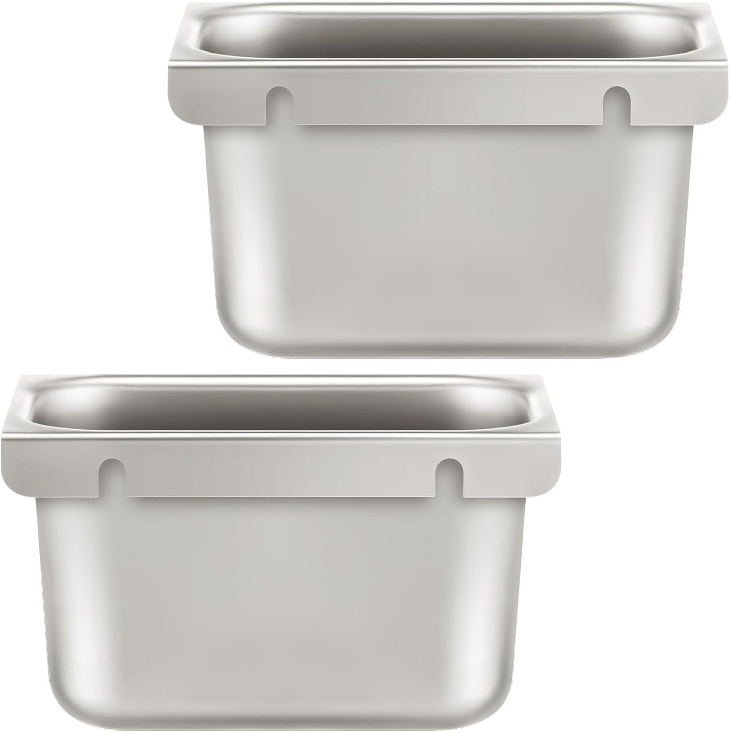 2 Soportes Tazas Grasa Acero Inox Campana 4pulg