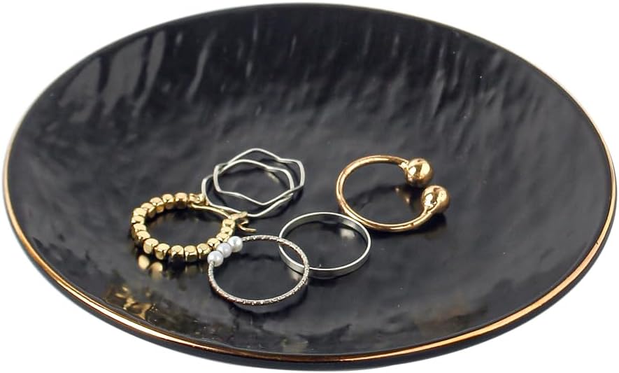 Bandeja cerámica soporte anillos joyería decoración hogar