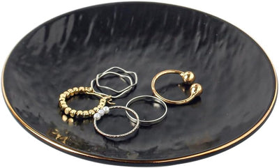 Bandeja cerámica soporte anillos joyería decoración hogar