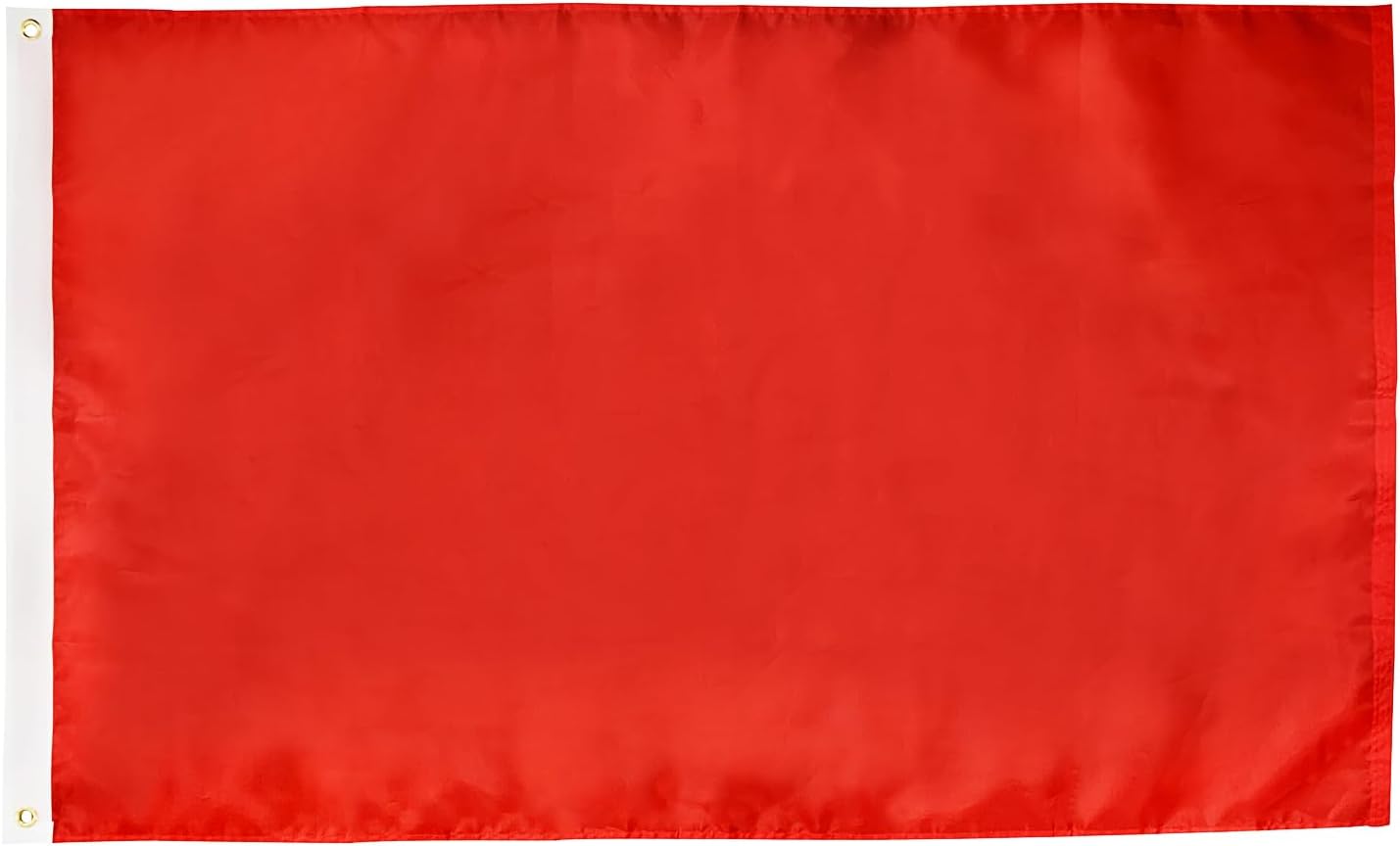 Bandera roja de nailon 210D 3x5ft doble cara resistente