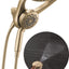 Cabezal ducha doble 2en1 5 ajustes spray bronce