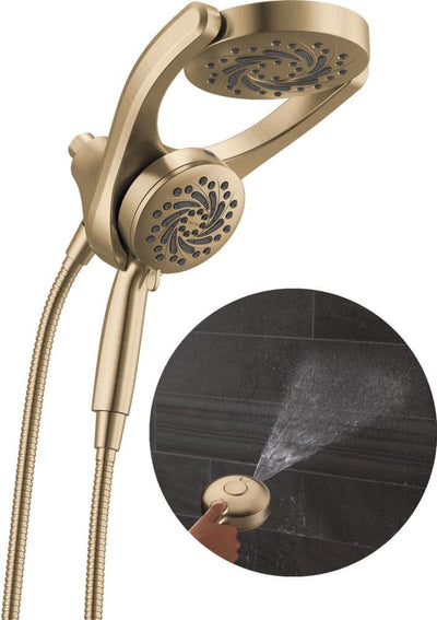 Cabezal ducha doble 2en1 5 ajustes spray bronce
