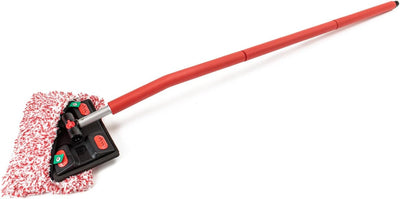 Cepillo extensible para coches con cubierta microfibra rojo