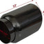 Punta escape acero inox doble pared cromada negra