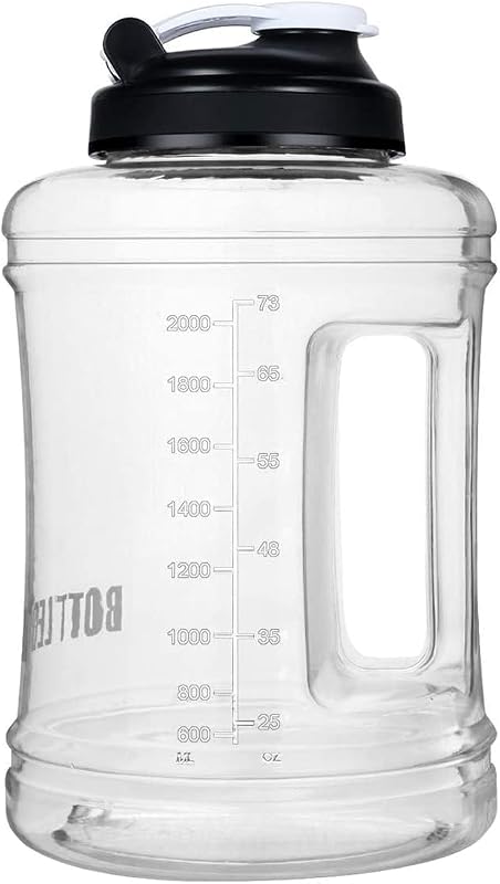 Botella agua deportiva 2.5L sin BPA boca ancha