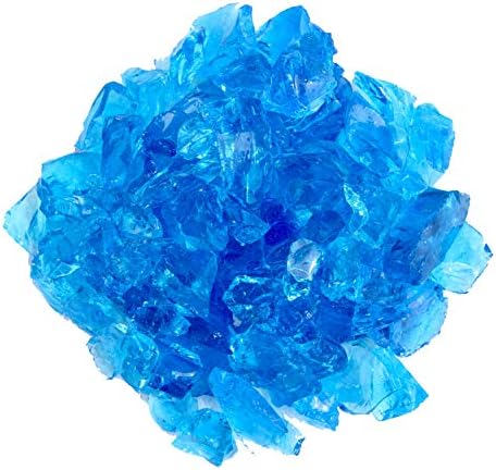 Cristal hoguera vidrio fuego turquesa