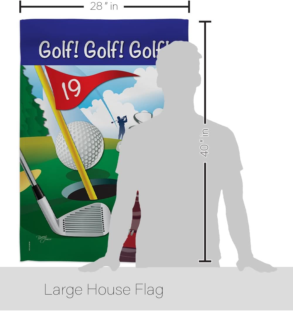 Bandera jardín vertical golf 28x40pulg multicolor