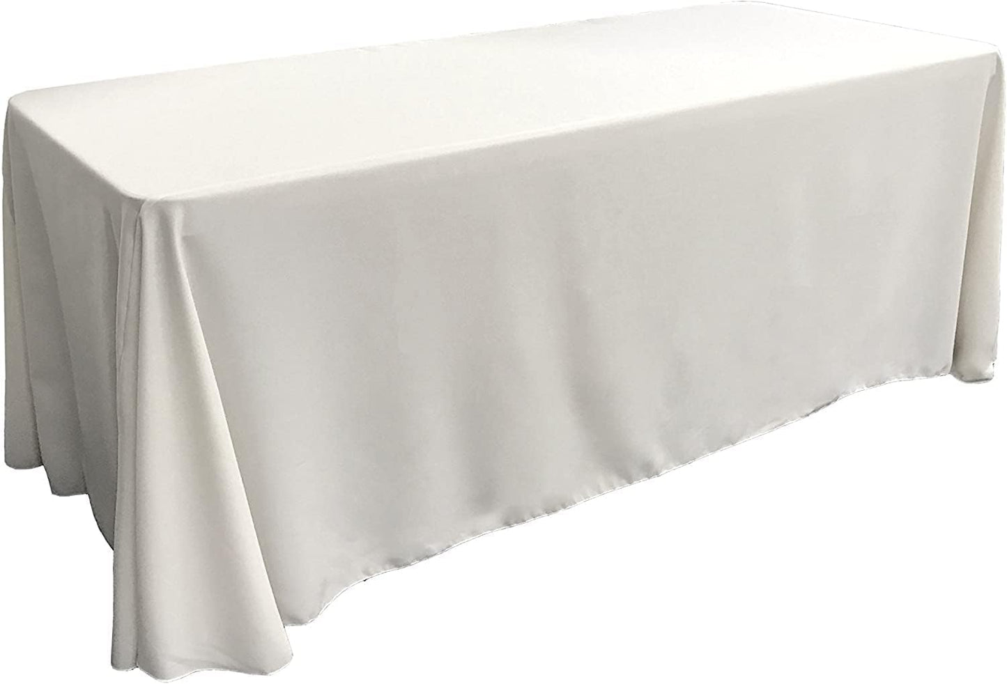 Mantel rectangular poplin poliéster 90x132pulg blanco