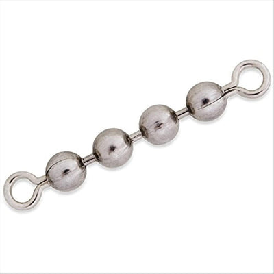 Cadena 6 cuentas acero inox 50 uds