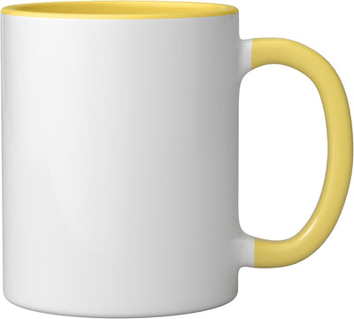 Taza Cerámica Caza Alce Wild Alaska Amarillo/Blanco