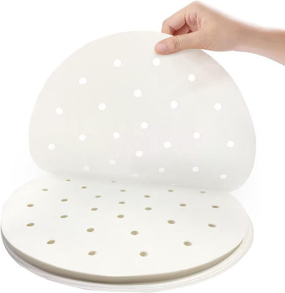 Accesorios freidora aire 9pulg papel pergamino bambú