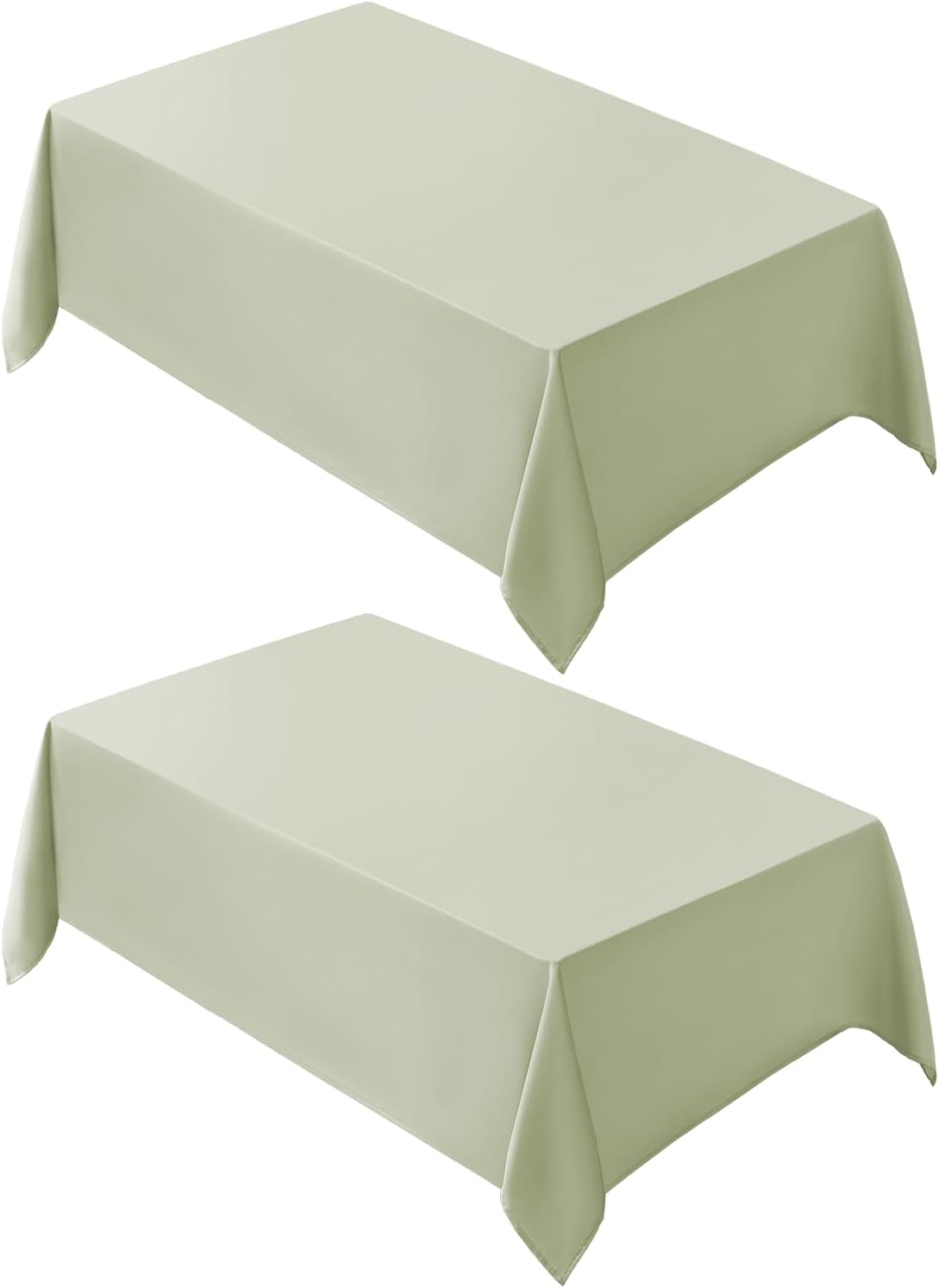 Mantel rectangular poliéster 90x156pulg resistente manchas verde