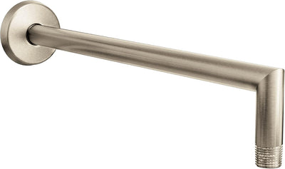 Brazo ducha recto níquel cepillado 14pulg brida S110BN