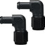 Adaptador manguera 6AN hembra a 3/8 púa aluminio negro