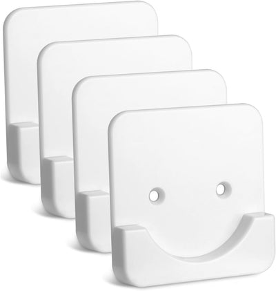 4 Soportes adhesivos para barra ducha sin perforar color
