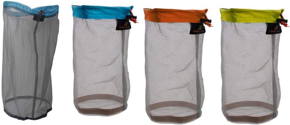 Bolsa malla nailon ultraligera con cordón para camping