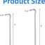 Estacas tienda campaña 7pulg metal galvanizado 40uds
