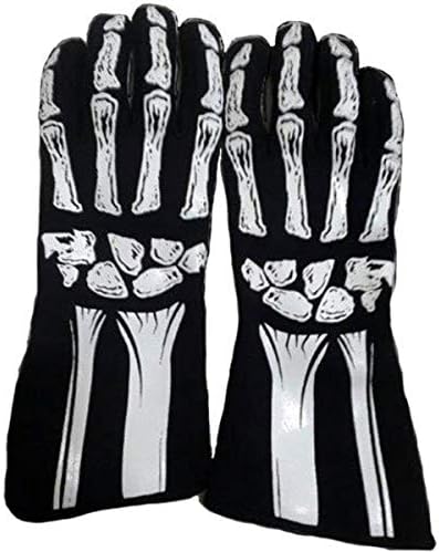 Guantes esqueleto unisex blanco grande pack 1