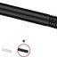 Kit poste extensión acero inox 1" 2pzas negro