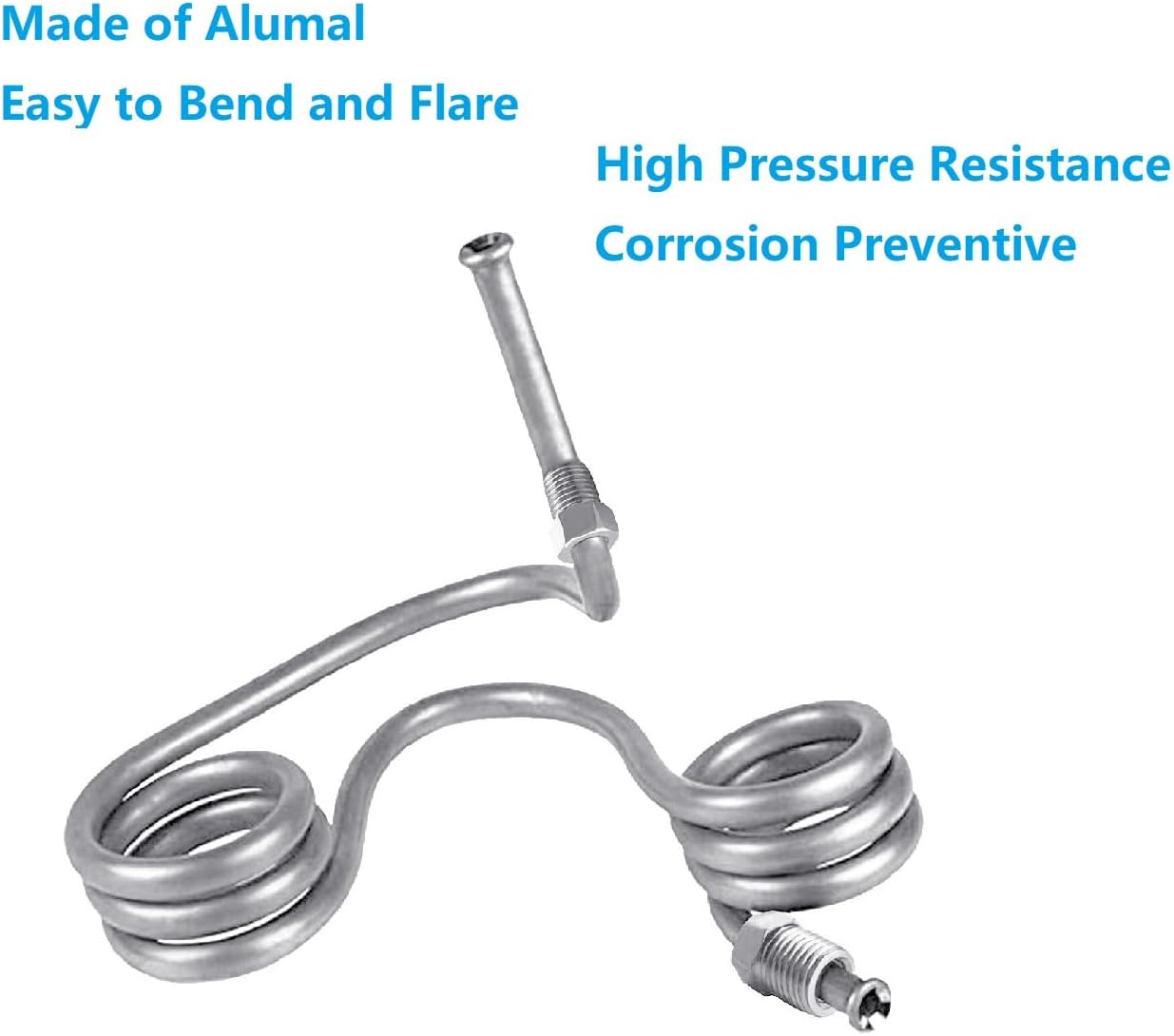 Kit tubos aluminio 25ft 3/16pulg 0.030 in resiste alta presión