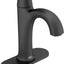 Grifo baño monomando 1.2 GPM negro mate