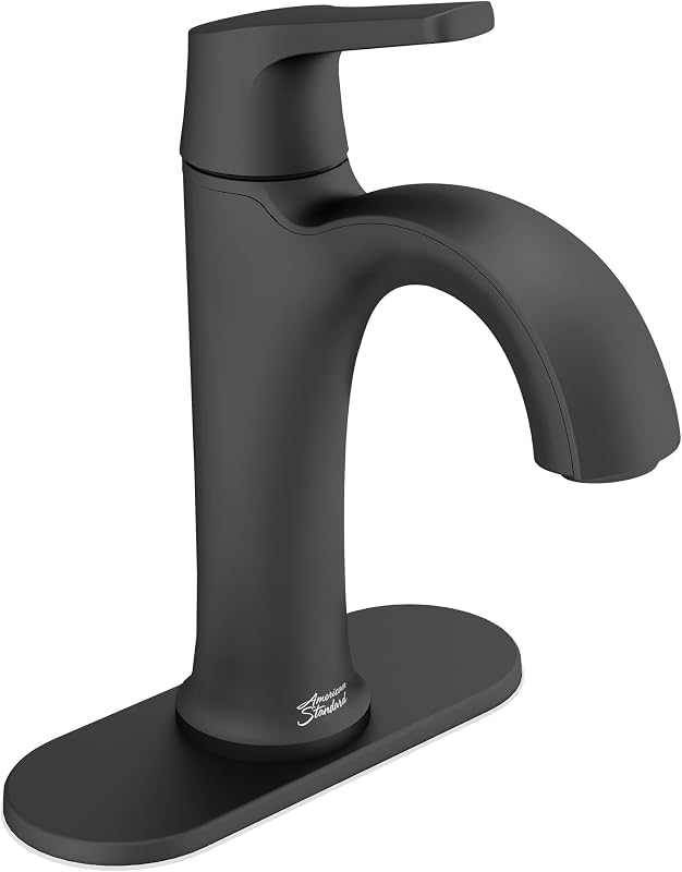 Grifo baño monomando 1.2 GPM negro mate