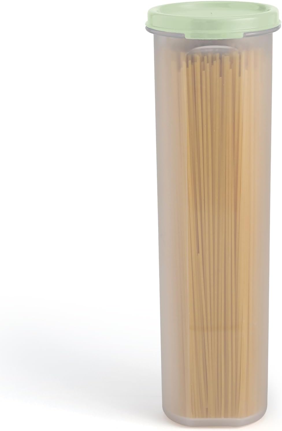 Contenedor pasta espagueti transparente con tapa hermético