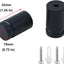 12 Pzas Separadores Vidrio Acero Inox 3/4x1-1/5 Negro