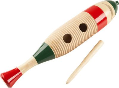 Guiro Estilo Pescado Cp249a de Madera para Uso en Música