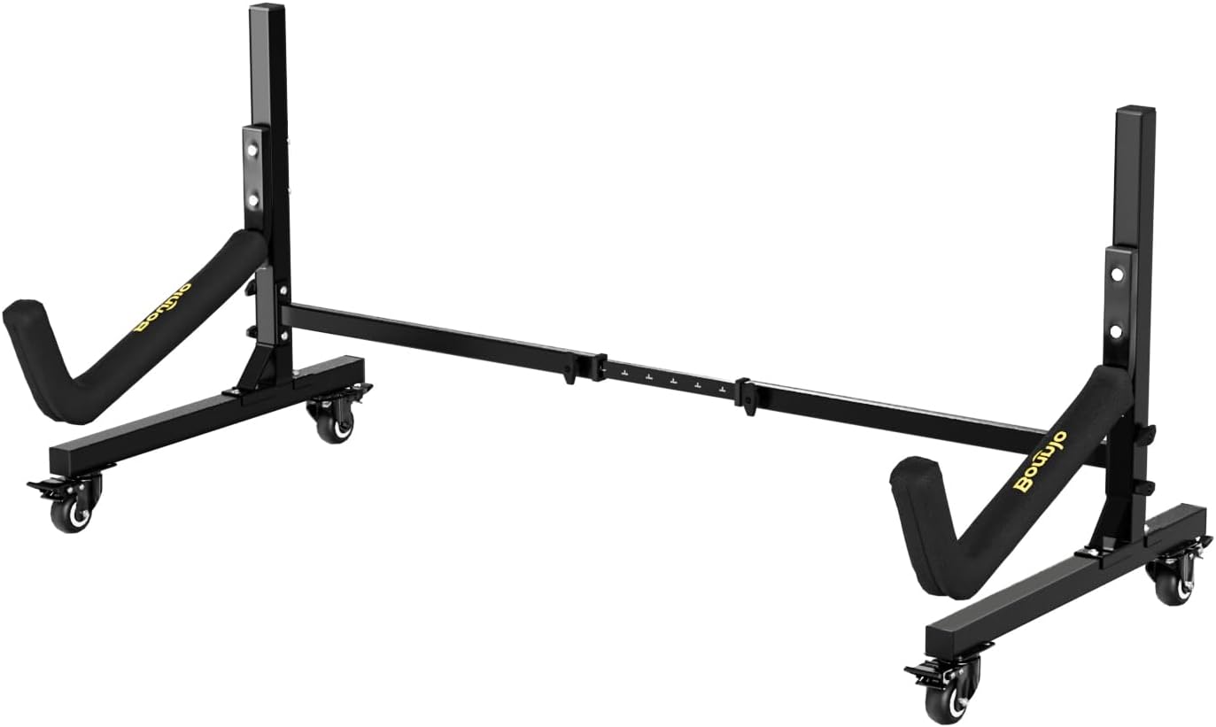 Soporte kayak canoa con ruedas bloqueables ajustable
