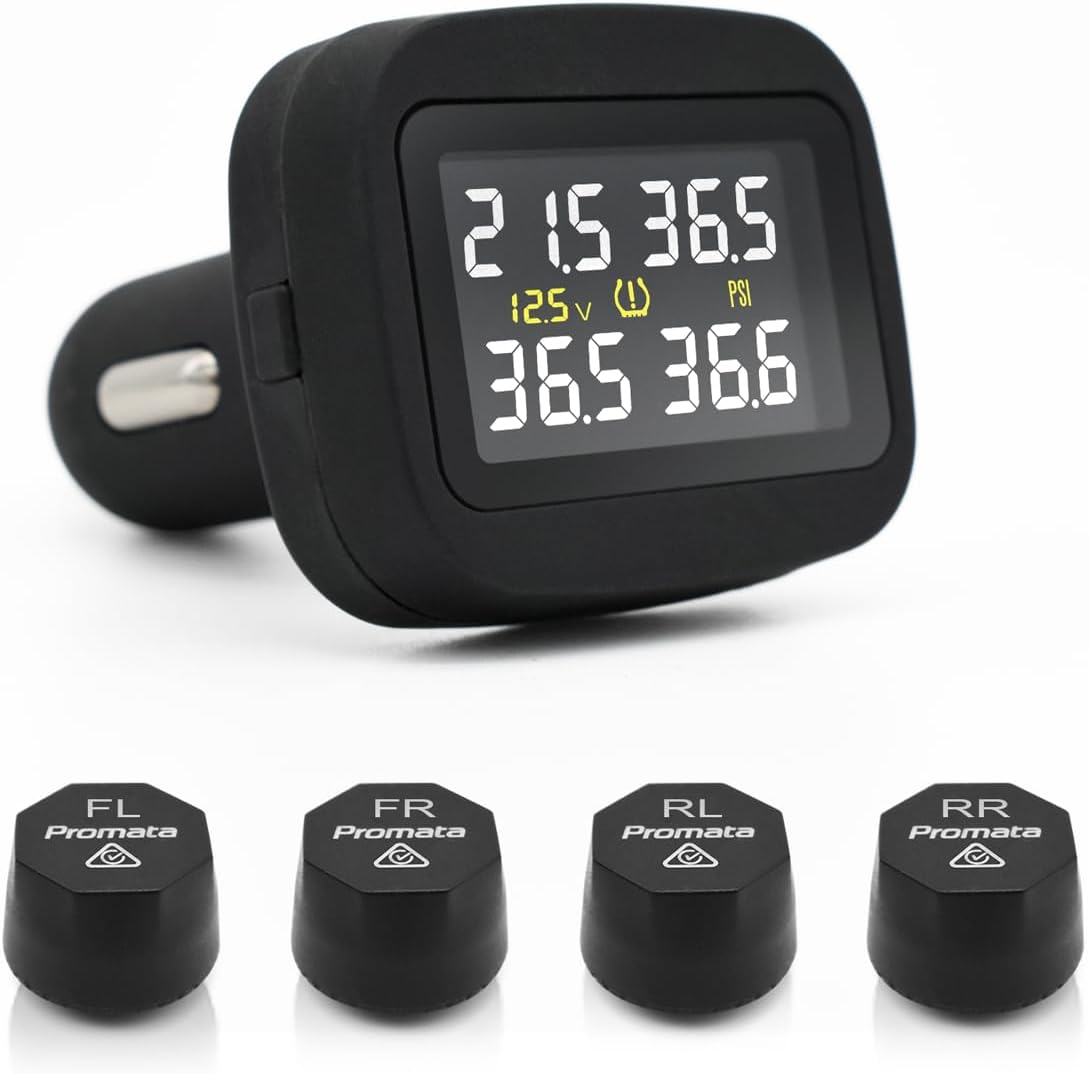 Sistema TPMS con 4 sensores 6 modos alarma y pantalla color