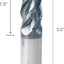 Herramienta molino carburo PVD AlTiN para acero inox 5/8