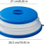 Cubierta microondas plegable 10.5pulg silicona BPA lavavajillas