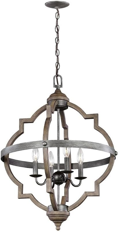Lámpara colgante moderna 4 luces acabado polvo