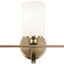 Lámpara tocador 24pulg 3 luces vidrio ópalo bronce baño
