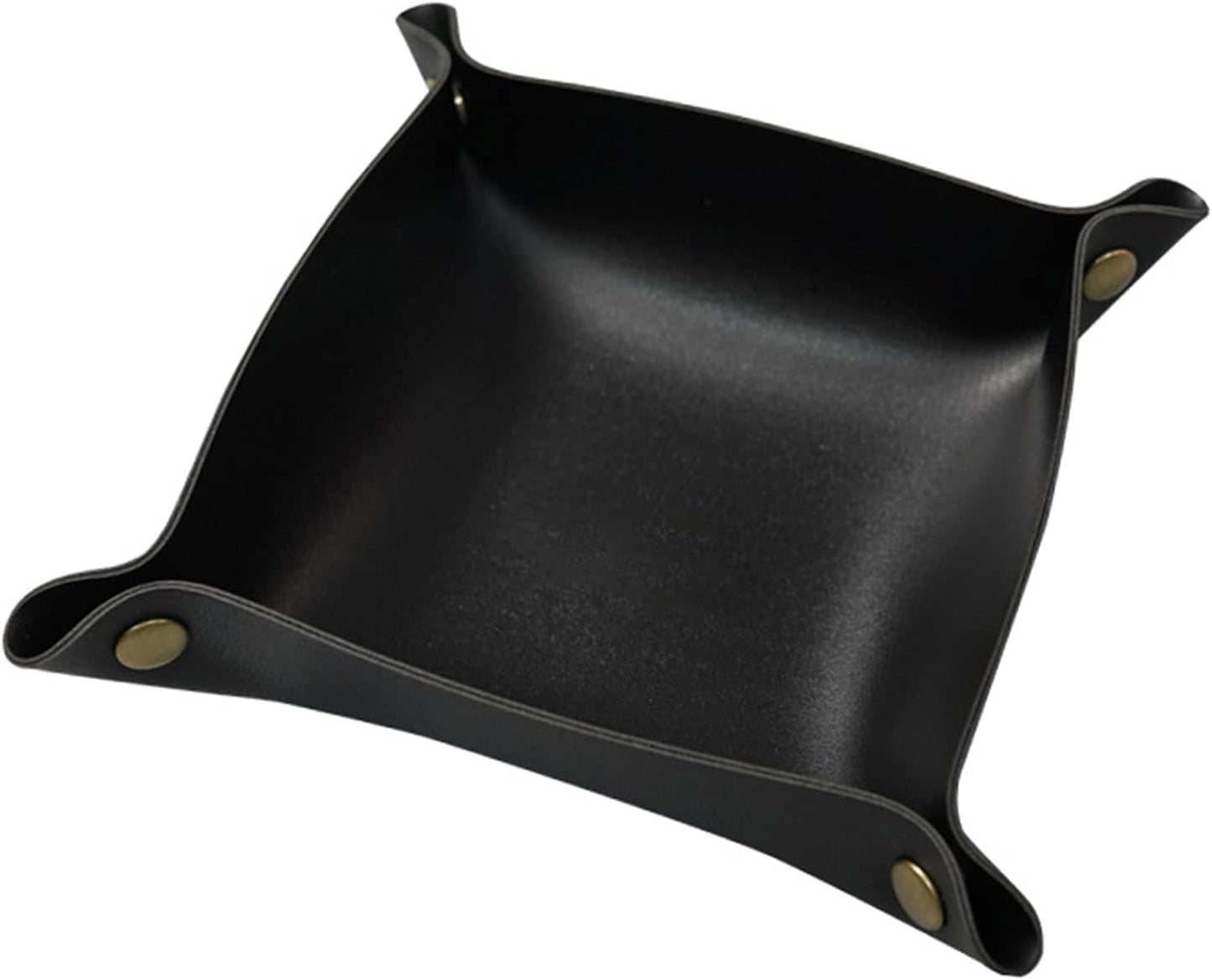 Bandeja cuero plegable para joyas viaje almacenamiento