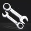 Llave métrica 15mm combinada trinquete 72 dientes
