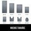 Tapete baño espuma viscoelástica terciopelo gris 24x17pulg