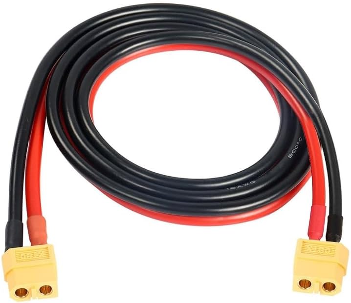 Cable XT60 hembra 12AWG para batería RC y panel solar